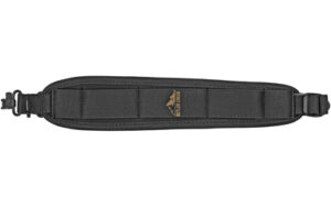 Black padded strap with metal clips