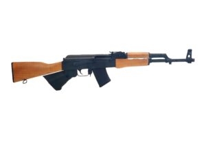 AK-47 rifle with wooden stock