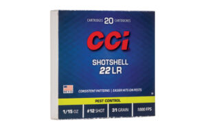 CCI Shotshell 22 LR pest control cartridges box