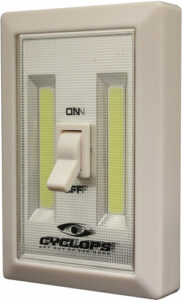 Portable LED light switch, Cyclops brand