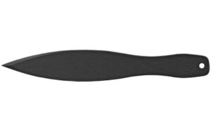 Black throwing knife with sleek design