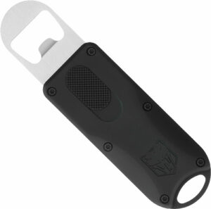 Black stainless steel bottle opener