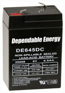 AMERICAN HUNTER BATTERY - RECHARGEABLE 6V 4.5AMP F-TAB