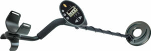 Black metal detector with digital display