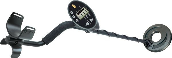 Black metal detector with digital display