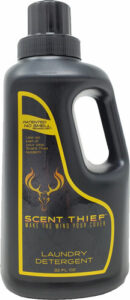 Scent Thief laundry detergent bottle, 32 oz