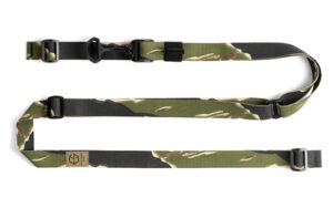 Camouflage tactical rifle sling with buckles
