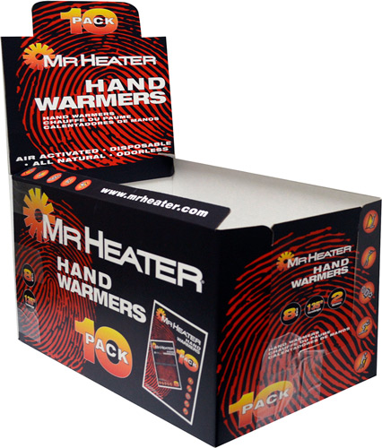 Mr. Heater hand warmers pack display box