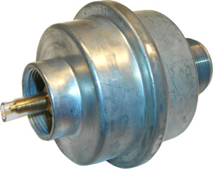 Metal automotive component with threaded connection