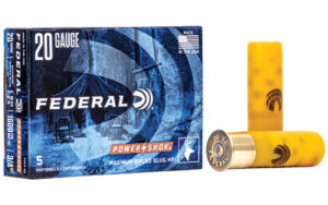 Federal 20 gauge rifled slugs ammunition box