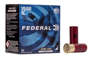 Federal 12 gauge game load ammunition box