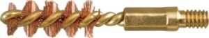Brass bore cleaning brush for firearms maintenance