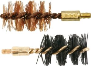 Gun cleaning brushes with brass bristles.