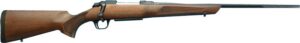 Wooden hunting rifle with scope mount