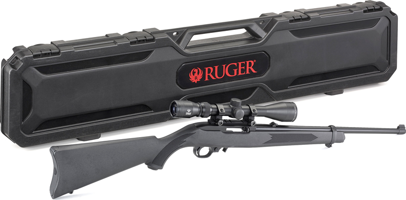 RUGER 10/22 CARBINE 22LR - BLUED BLACK SYN. W/3-9X40 - Image 3
