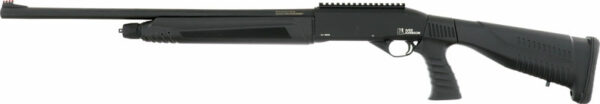 Black tactical shotgun side view