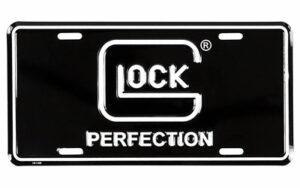 GLOCK OEM PERF LICENSE PLATE BLK/WHT