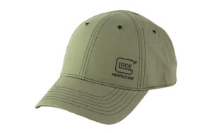 Green Glock cap with logo on front.