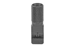 Metal tool with textured grip, isolated view
