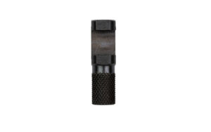 Metal dowel pin with textured grip