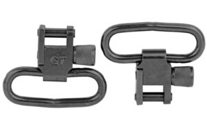 Black metal swivels for attaching rifle sling