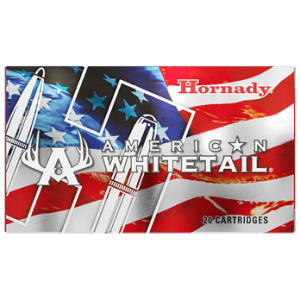 Hornady American Whitetail ammunition box, patriotic design.