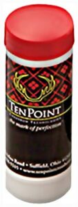 TenPoint tube with red cap and logo