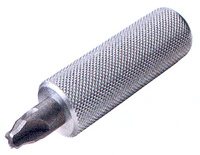 Knurled metal handle tool for precision applications