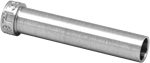 Silver metal tubular connector pipe