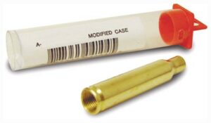 Modified case with red cap and barcode