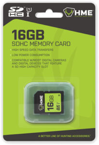 16GB SDHC memory card pack from HME
