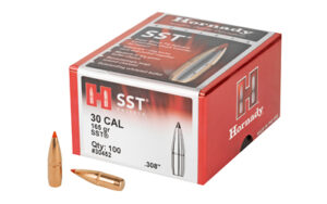 Hornady SST bullets, 30 Cal, 165 gr, 100 count