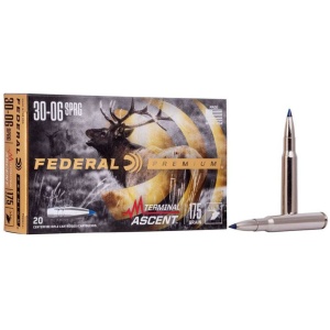 Federal Terminal Ascent Rifle Ammunition .30-06 Sprg 175 gr 2730 fps 20/ct