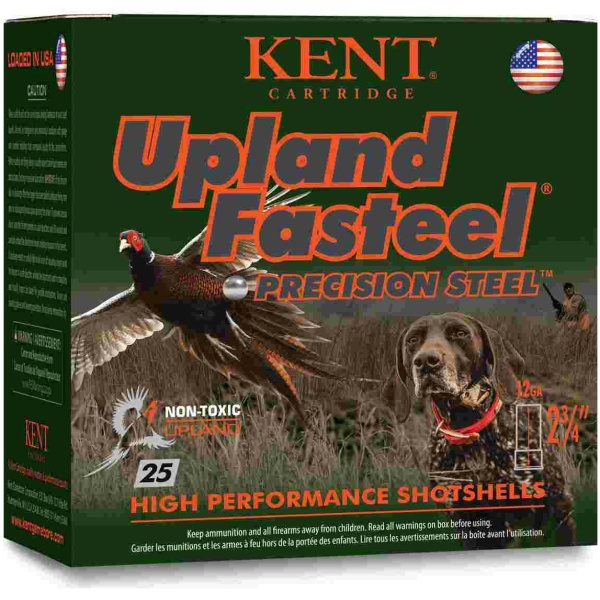 Kent Upland Fasteel Shotshells 20 ga 2-3/4" 7/8oz 1500 fps #6 25/ct
