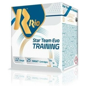 Rio Star Team Evo Training Shotgun Ammo 12ga 2-3/4" 1200fps 1-1/8oz 7.5 Shot 25/ct