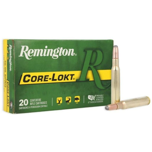 Remington Core-Lokt Rifle Ammunition .30-06 Sprg 180 gr SP 2700 fps 20/ct