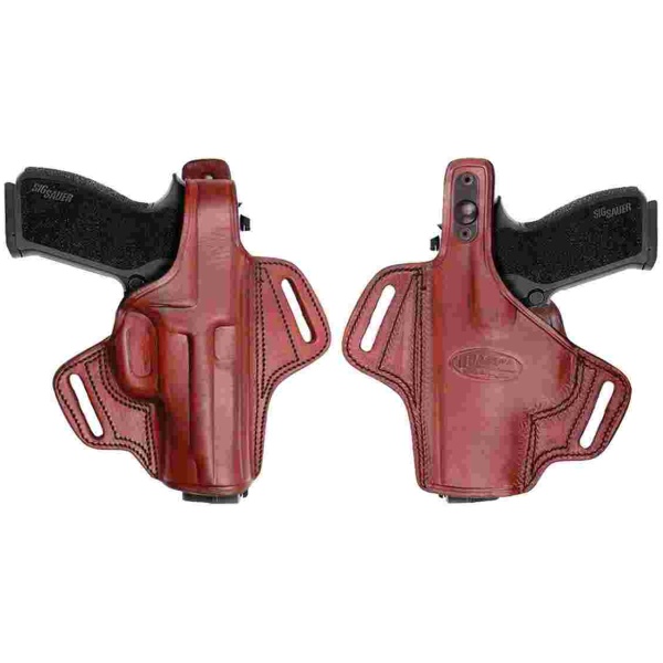 Tagua Gunleather Thumb Break Belt Holster for Colt Gov't 1911 Brown Right Hand