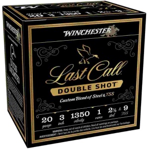 Winchester Last Call TSS Shotshells 20ga 3" 1oz 1350 fps #2.5 & #9 25/ct
