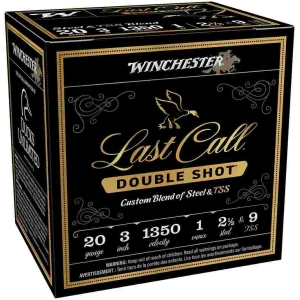 Winchester Last Call TSS Shotshells 20ga 3" 1oz 1350 fps #2.5 & #9 25/ct