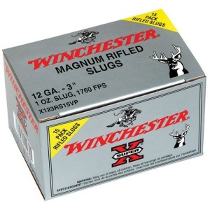 Winchester Super-X Rifled Slug 12 ga 3" 1 oz 1760 fps Slug 15/ct