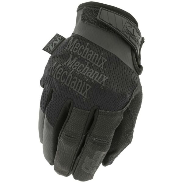 Black Mechanix protective glove with logo