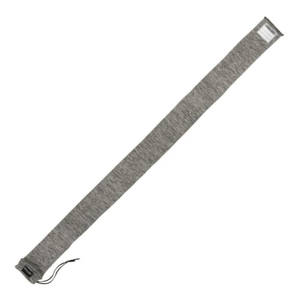 Gray fabric gun sock with drawstring closure