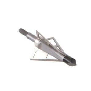 Metallic broadhead arrowhead for archery or hunting.