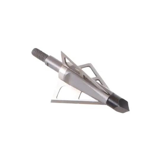 Metallic broadhead arrowhead for archery or hunting.