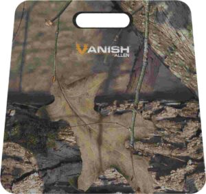 Camouflage seat with Vanish Allen logo