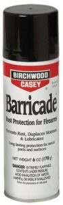 Rust protection spray for firearms.