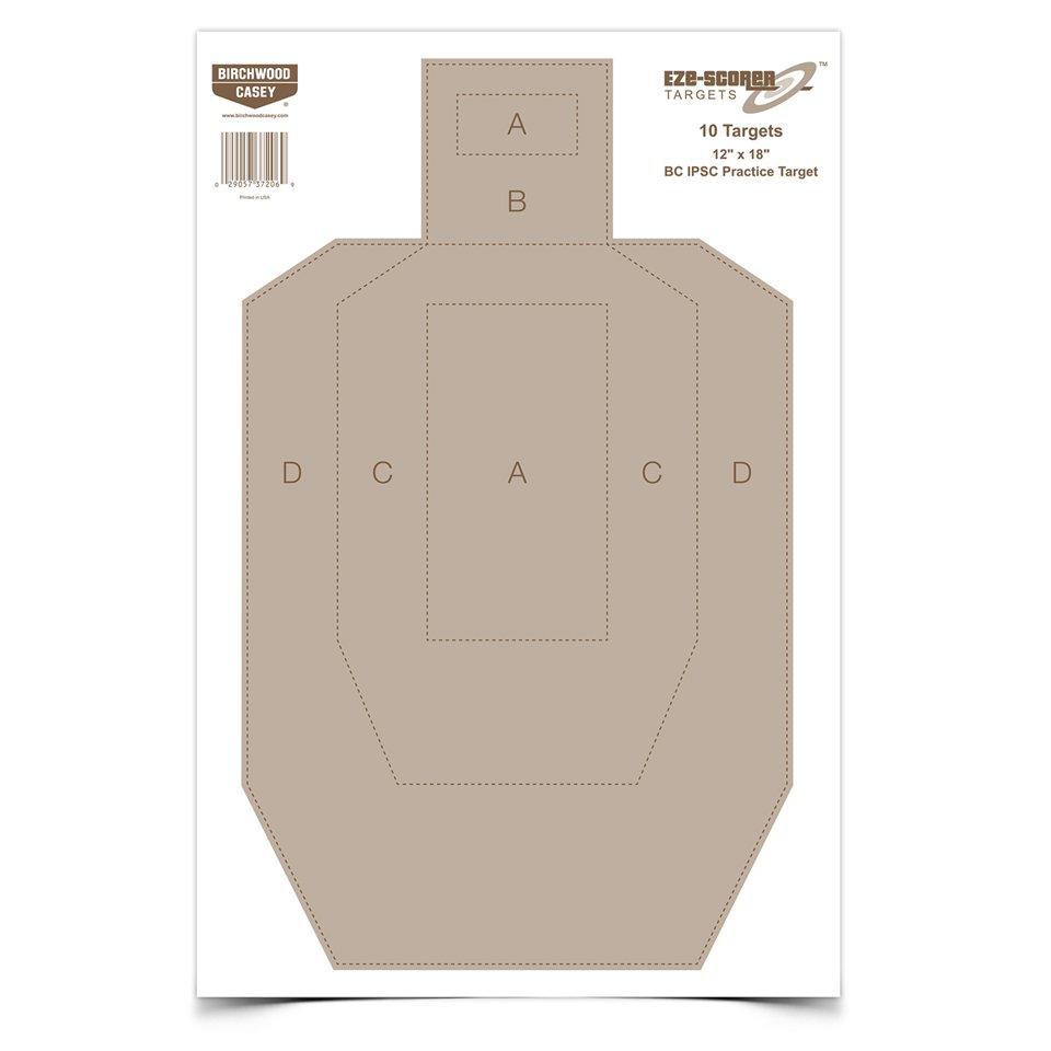 BC IPSC practice shooting target