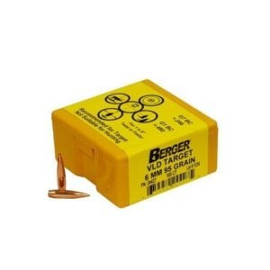 Berger VLD Target bullets box, 6mm 95 grain