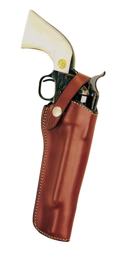 Classic revolver in a leather holster