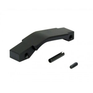 Black steel trigger guard with pins